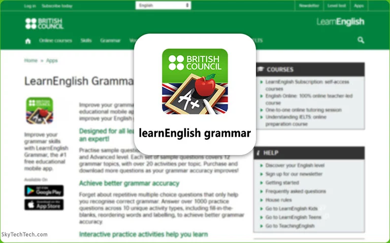 أفضل التطبيقات لتعلم الإنجليزية المجانية LearnEnglish Grammar - British Council